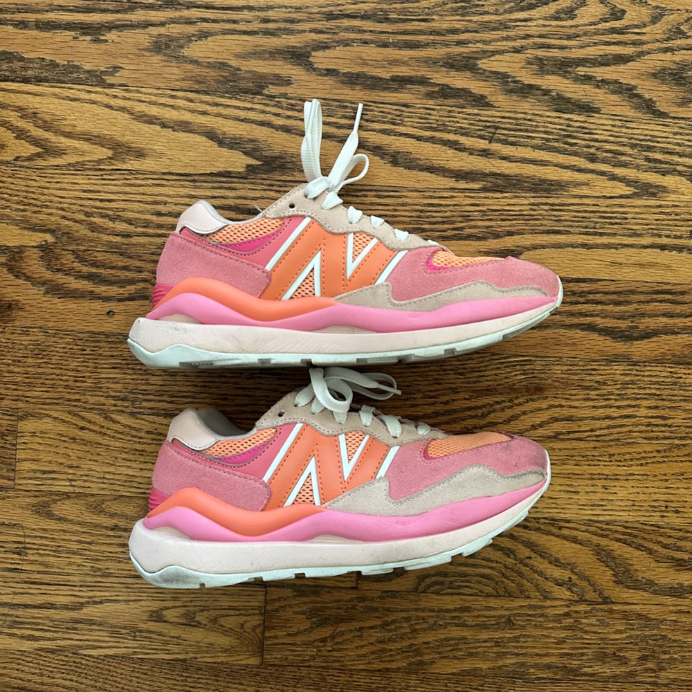 New Balance Coral and Peach Athletic Shoes